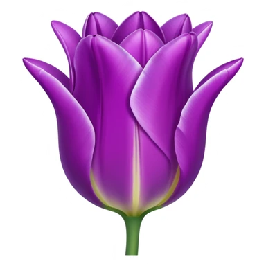 Purple asthetic tulip emoji sticker