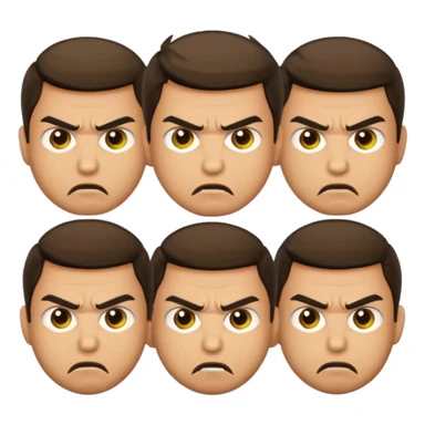 joseph's 10 brothers from bible story with jealous angry faces sticker