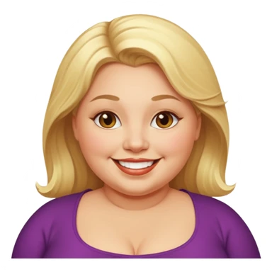 very fat beautiful rich blonde woman sticker