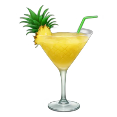 Pineapple  cocktail sticker