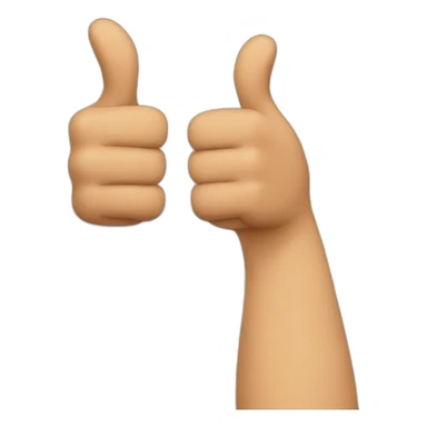 double thumbs up sticker