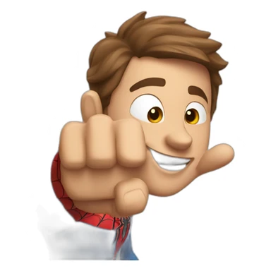 Spider-Man pointing sticker