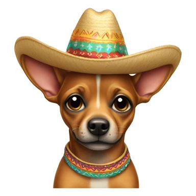 a miniature pincher wearing a sombrero sticker