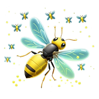 fireflies sticker