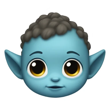 Blue baby grogu  sticker