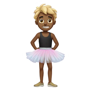 Trey wearing a tutu sticker
