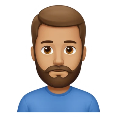 hombre con barba sticker