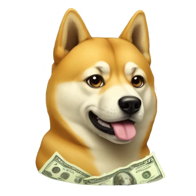 Money doge sticker