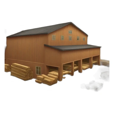 modern lumber factory sticker