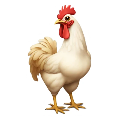 chicken holding a fila sticker