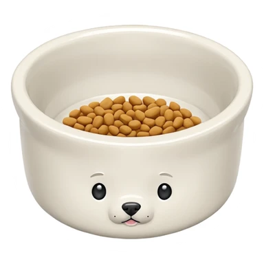 pet food bowl sticker