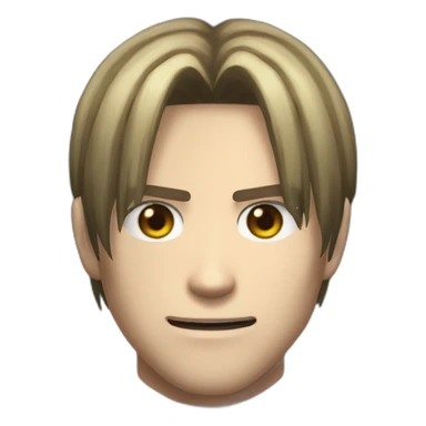 resident evil 4 leon kennedy headshot sticker
