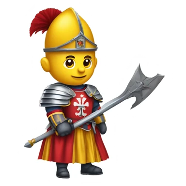 Pontifical Swiss Guard with halberd sticker