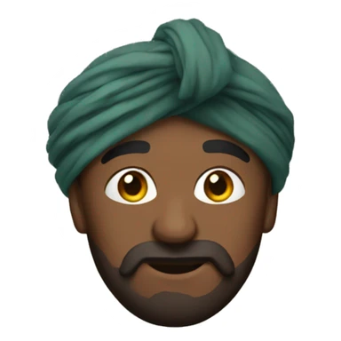 pushtoon turban sticker