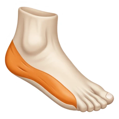 pale white foot sticker