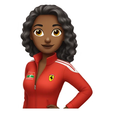 Ferrari girl sticker