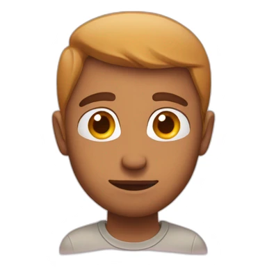 man looking sideways with love hearts in his eyes sticker