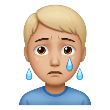 disappointed with tears sticker