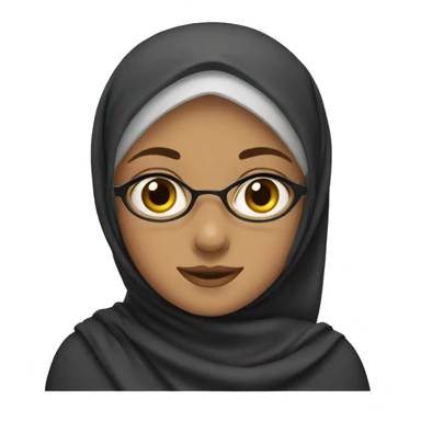 Girl wearing hijab  sticker
