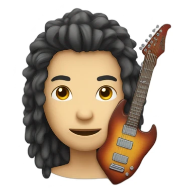 Guitare avatar face ange sticker