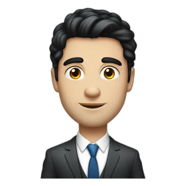 black hair, 30 year old, caucasian, billionaire, blue eyes, entrepreneur, suit sticker