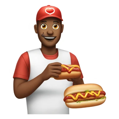 Getting ketchup on your hotdog sticker