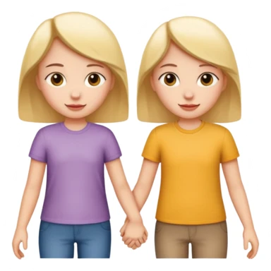 two best friends holding hands sticker