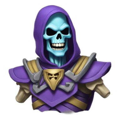 skeletor laughing sticker