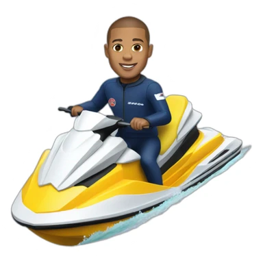 Mbappe jetski sticker