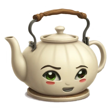 Vintage teapot sticker