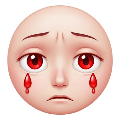 sad face with tears sticker