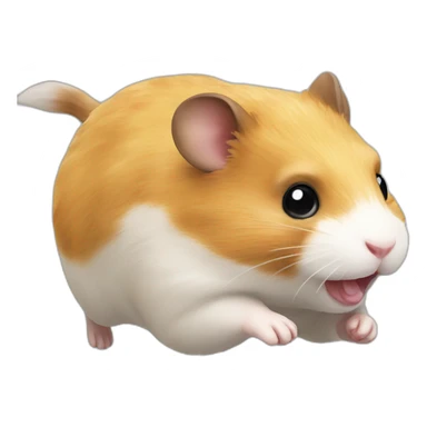 hamster running sticker