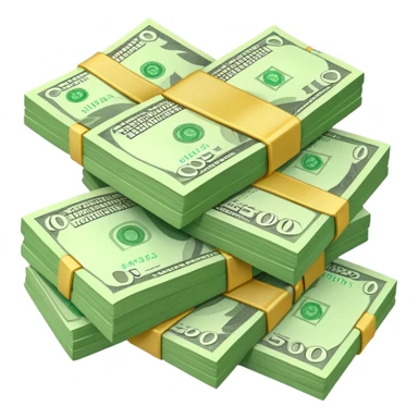 having giving out generic green money notes sticker