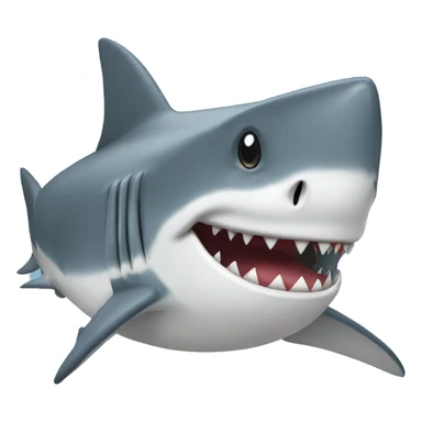 Shark with a hoodie sticker