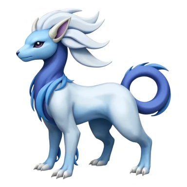 Suicune-Samurott-Absol-Fakémon-hybrid-creature (full body)  sticker