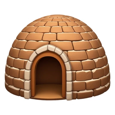 brown igloo sticker