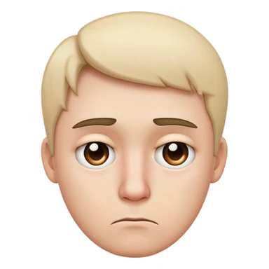 sad face with a middle finger on each side  sticker