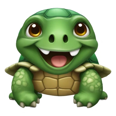 A turtle in Halloween costume  sticker