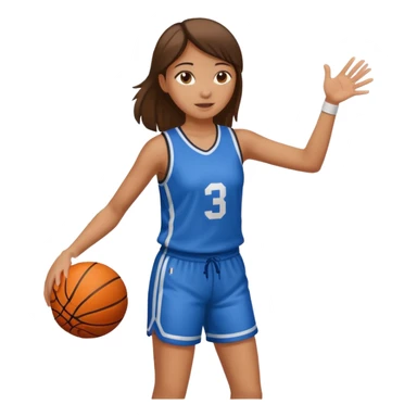 hoop at girl one arm sticker