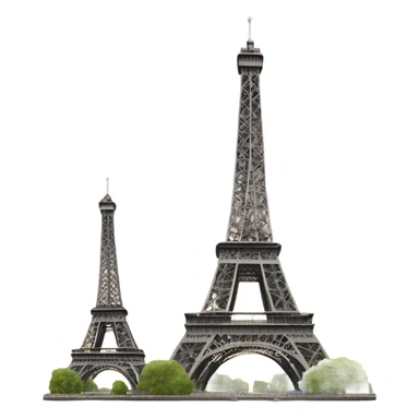 Two Eiffel towers sticker