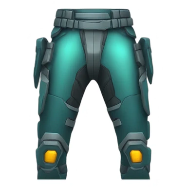 futuristic Galactic Vanguard armored Pants sticker
