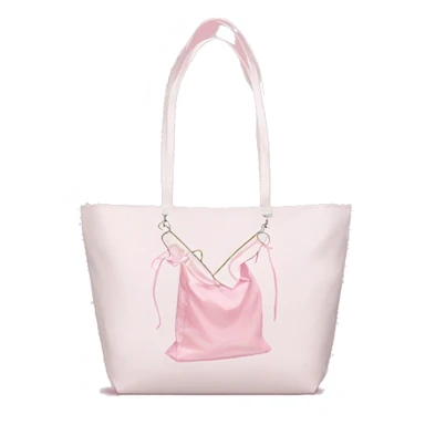 soft white pink Victoria Secret Shopping Bag sticker