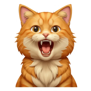 Gato gritando sticker