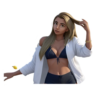 sunny beach swimwear beauty sticker