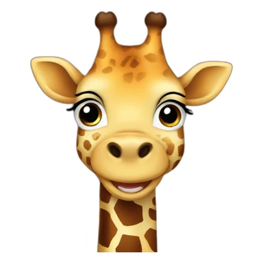 happy giraffe sticker