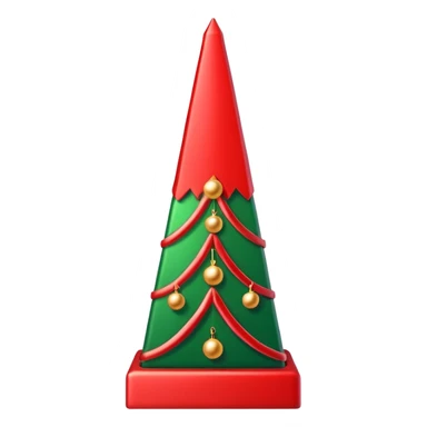 Christmas obelisk sticker