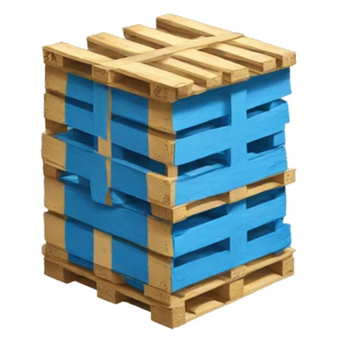 Blue pallet sticker