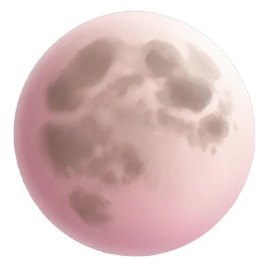 Baby pink moon sticker