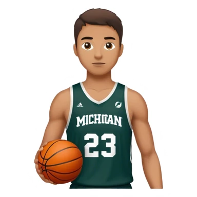 Michigan state basketball sticker