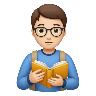 Give me 4 emojis, not an image with a bunch of emojis. Emojis about learning English for young adults sticker